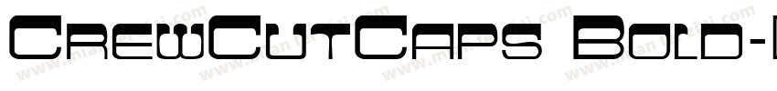 CrewCutCaps Bold字体转换